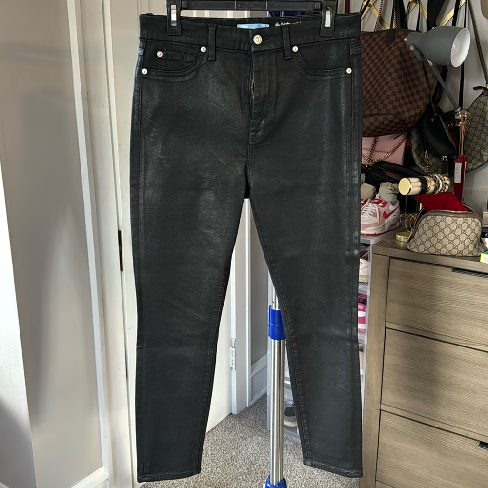 7 for all Mankind Coated high waist ankle skinny - 31